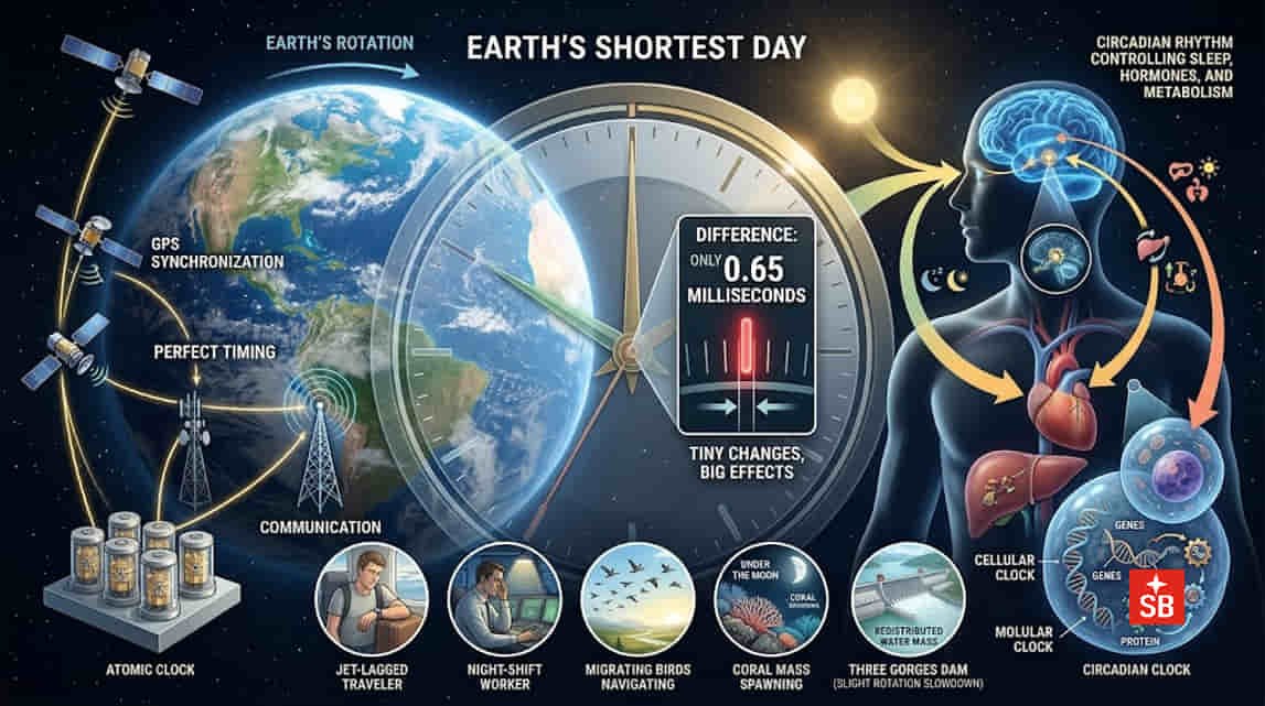Earth's Shortest Day of 2026 Is Basically Invisible: So Why Should Your Body Clock