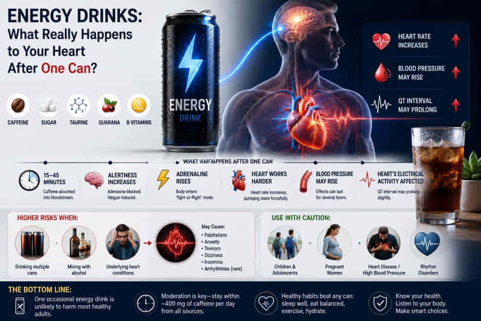 What really happens to your heart after just one energy drink