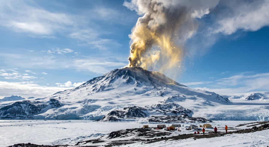 Gold in the Air- The Curious Case of Mount Erebus