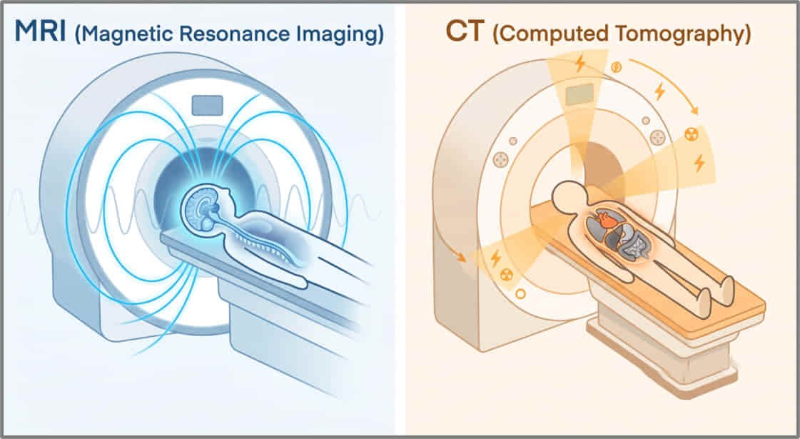 How do MRI and CT scans see inside your body without surgery