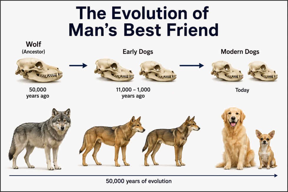 Man's Best Friend Through Time: Dog Skulls and DNA Reveal a New Evolutionary Story