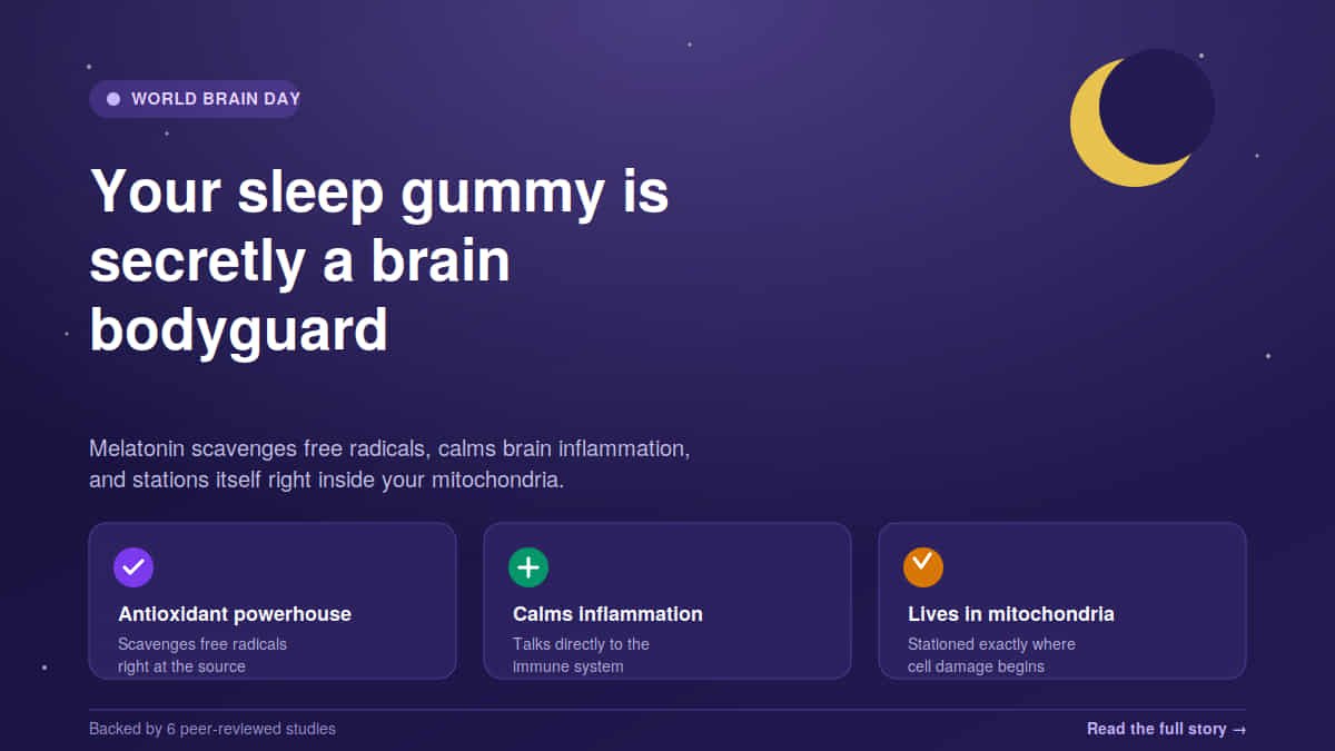 Brain Wizards! Here’s Melatonin: Not Just a Sleep Pill, It’s a Brain Bodyguard