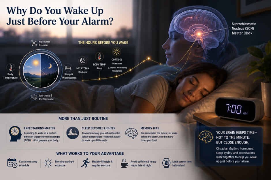 Why Do You Wake Up Just Before Your Alarm? Here’s What Science Says