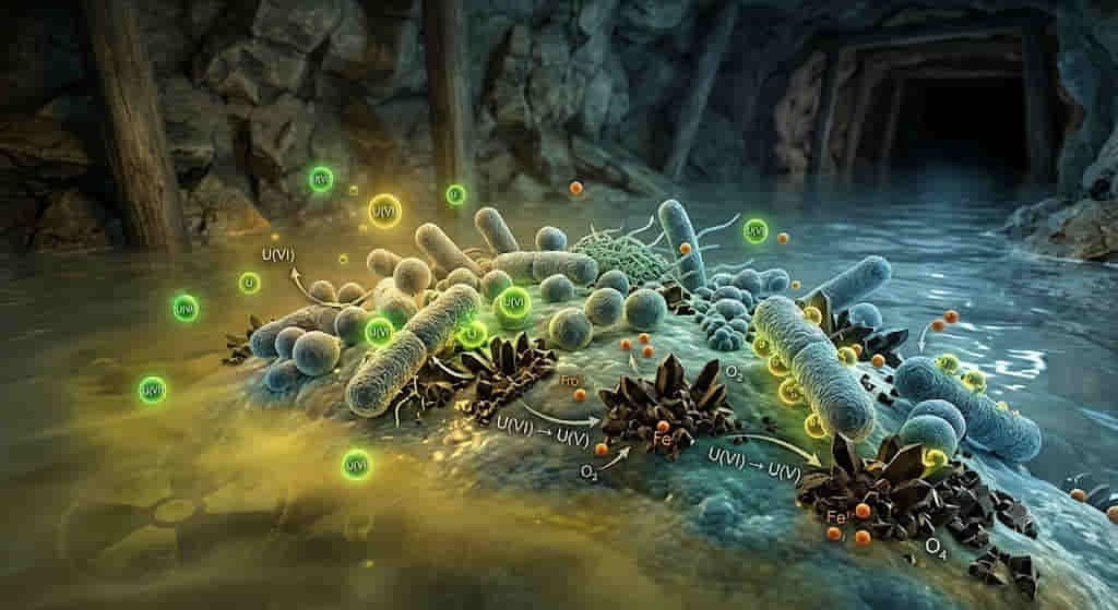 transformation of uranium into mineral deposits