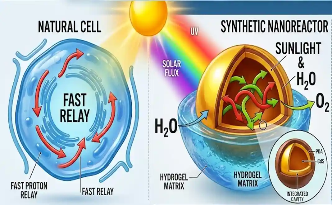 A Tiny Nanoreactor: Makes Hydrogen Peroxide from Sunlight