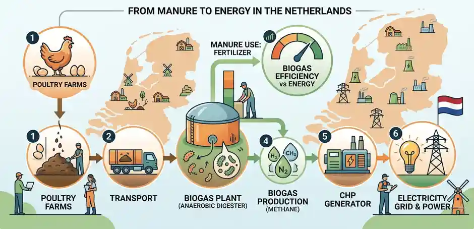 From poultry waste to electricity: How the Netherlands is turning manure into energy