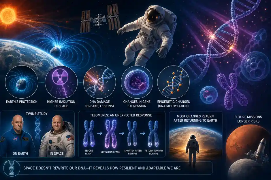 How Does Space Travel Change Human DNA