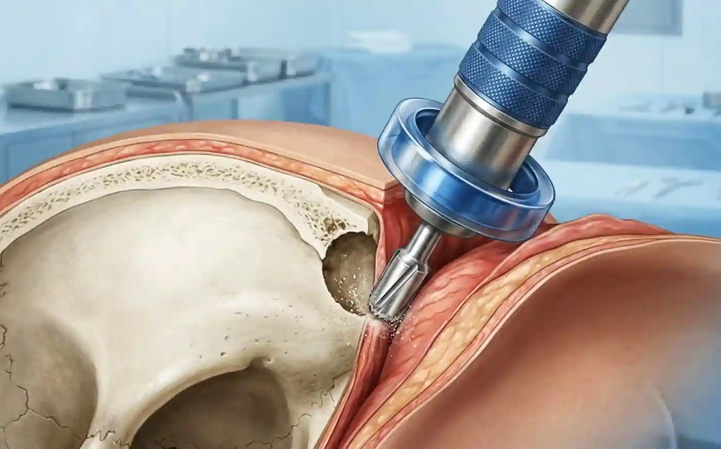 The fine line between flesh and bone: How surgical drills spare soft tissue