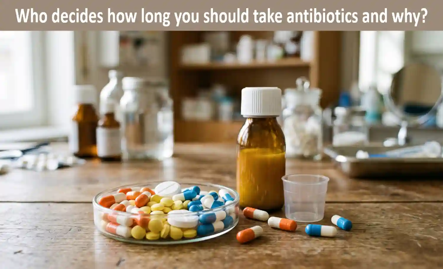Who decides how long you should take antibiotics and why