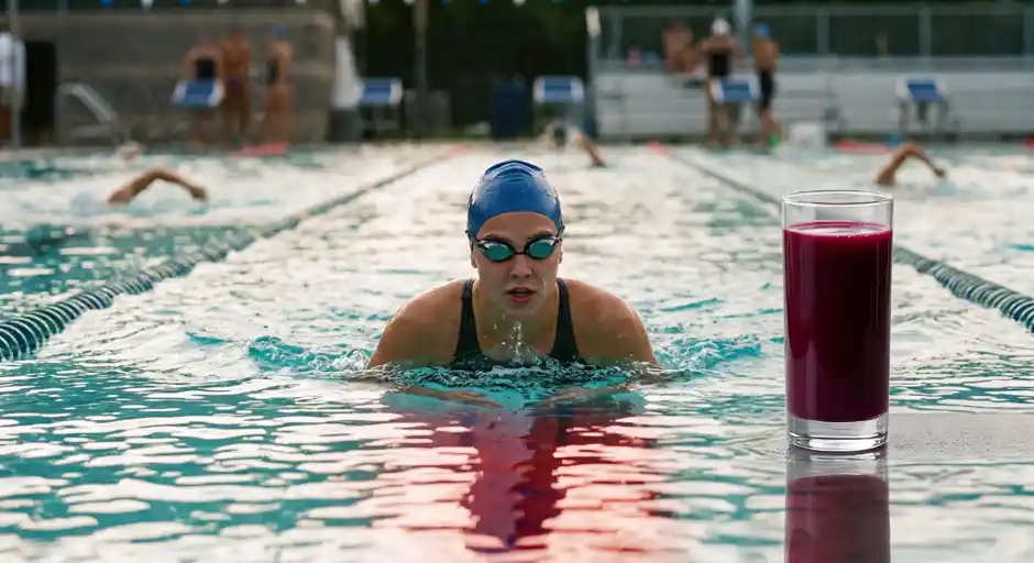Beetroot juice may make swimming feel easier, but not make You faster