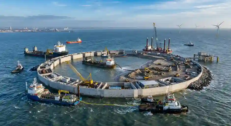 Belgium is building an artificial island in the North Sea