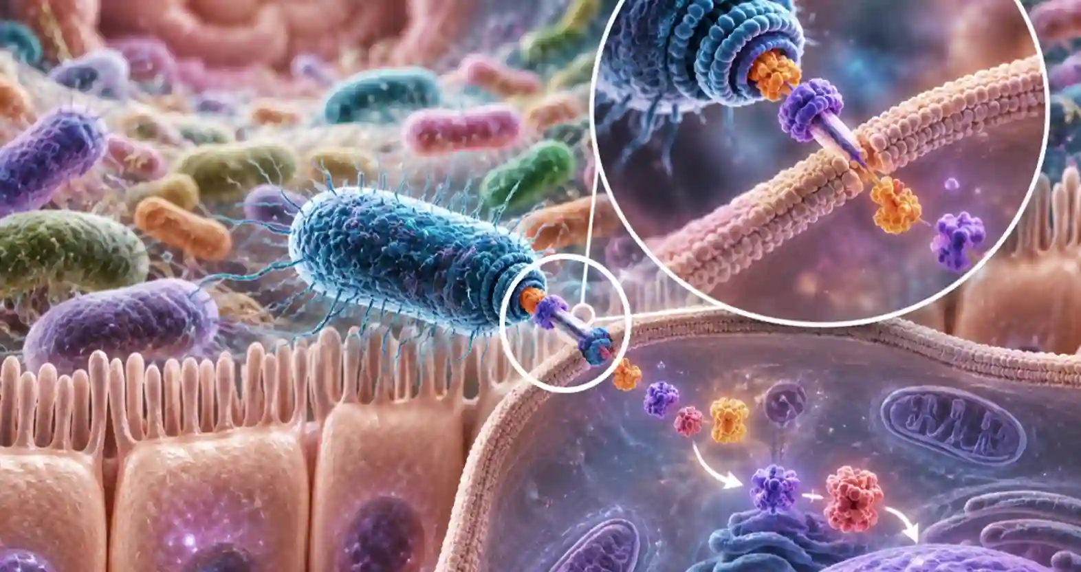 Gut bacteria can inject proteins directly into human cells