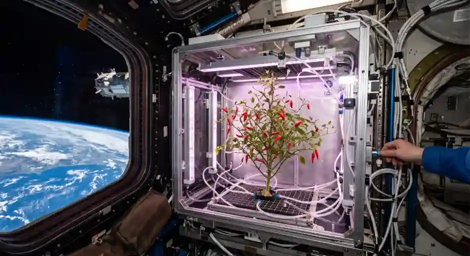 NASA grew peppers in space. they didn't grow the way they do on earth