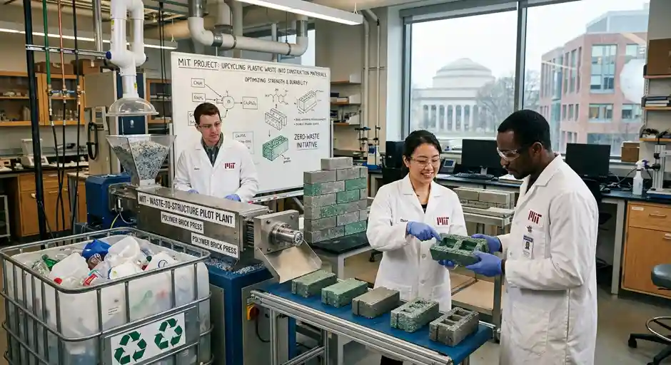 What if plastic waste could become the frame of a building