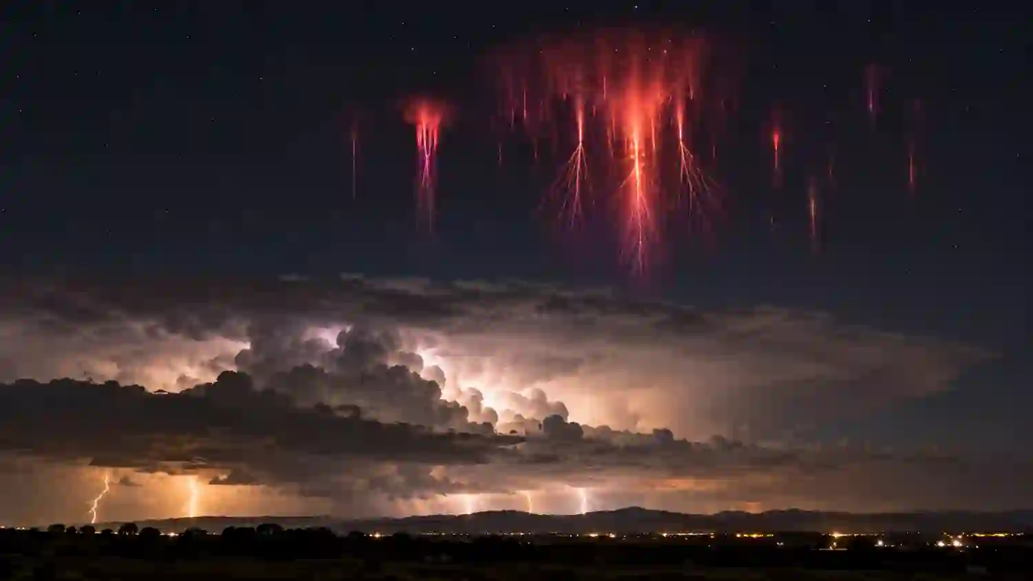 Lightning exists above thunderstorms-so what are red sprites